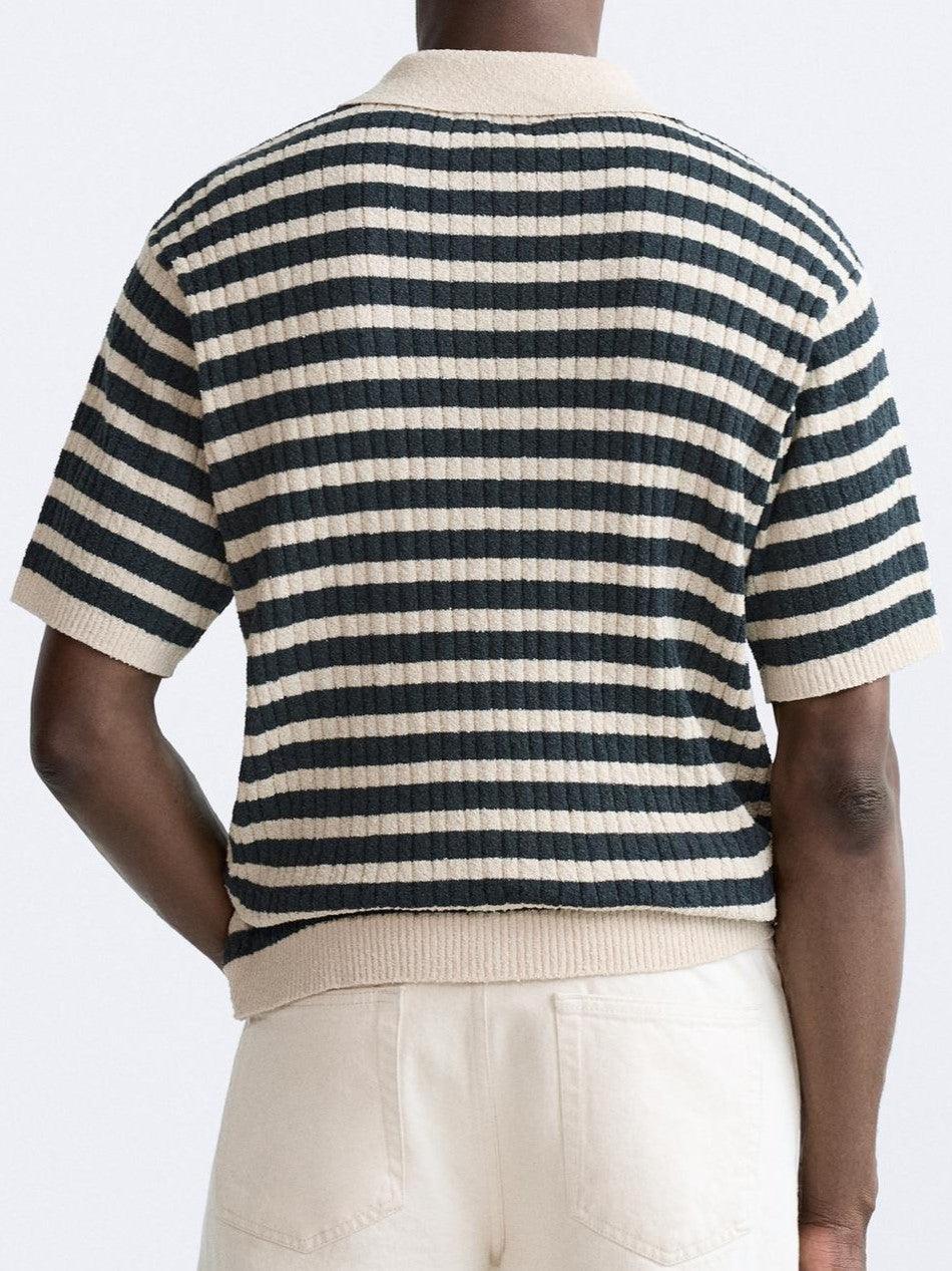 Striped Knitted Polo