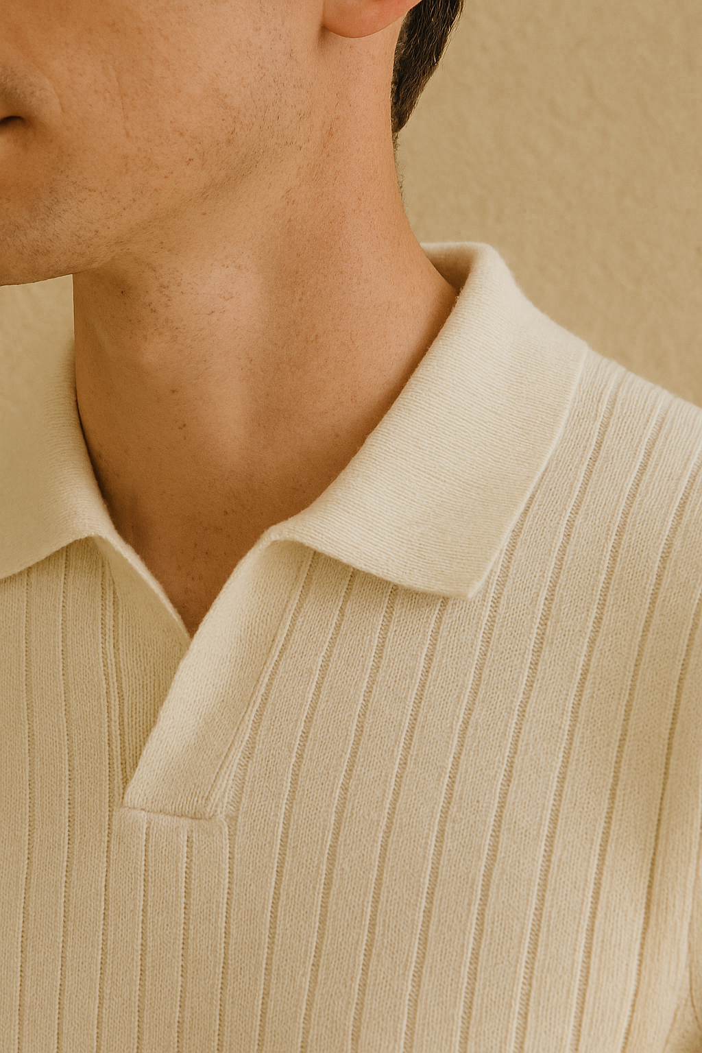 Long Sleeve Polo with Stripes